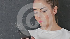 Woman using phone