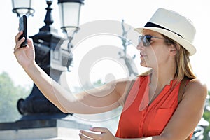 woman using smartphone outdoors