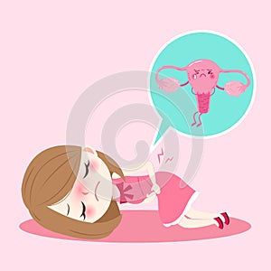 Woman with uterus photo