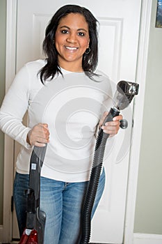 Woman With Vaccum