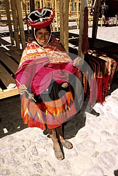 Woman vendor- Peru photo