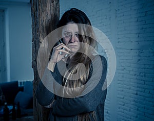 Woman victim of domestic violence and abuse feeling alone and depressed