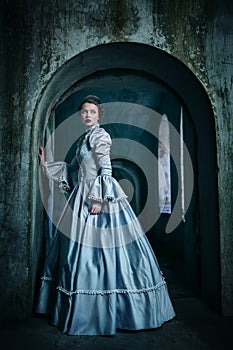 Woman in victorian dress photo
