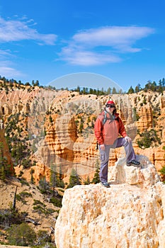 Woman viewing Bryce Canyon