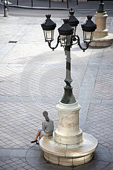 Woman waiting in Paris