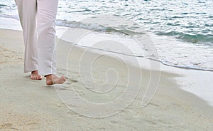 Žena na pláž 