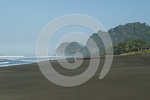 Woman walking on a Costa Rican Beach