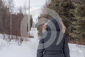 Power Line Walk - Cold Weather photo