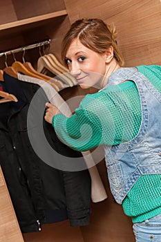 Woman and Wardrobe