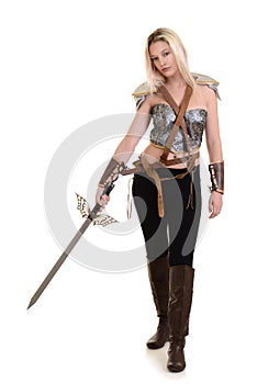 Woman warrior with sword