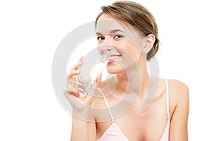 Woman with water photo