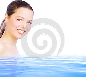 Woman in water