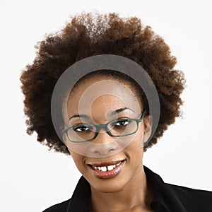 Woman wearing eyeglasses photo