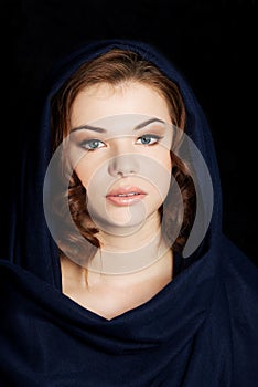 Woman wearing headkerchief photo