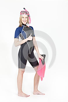 Woman wearing neoprene photo