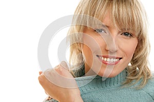 Woman wearing sweater