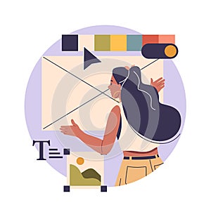 Woman web developer IT-specialist working