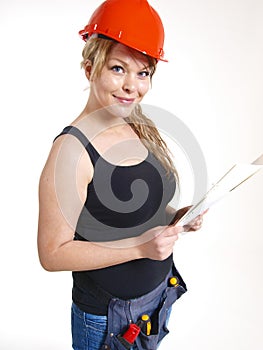 Woman working