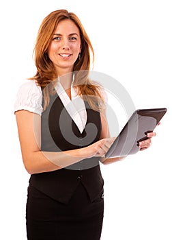 Woman working computer or ipad