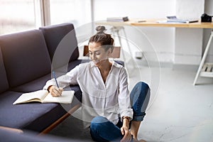 Woman working in creative start-up company