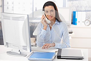 Woman working in office