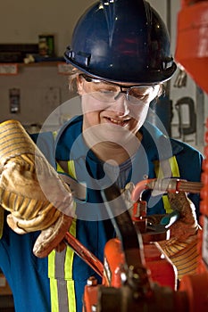 Woman working in Shop