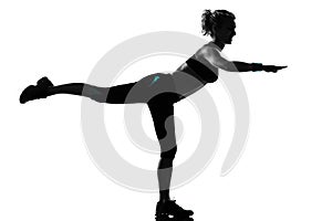 Woman workout fitness posture