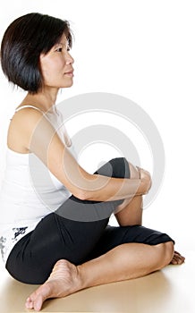 Woman In A Yoga Pose
