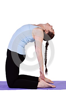 Woman in Yoga Position