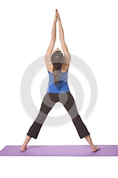 Woman in Yoga Position