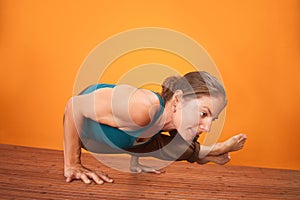 Woman In Yoga Posture