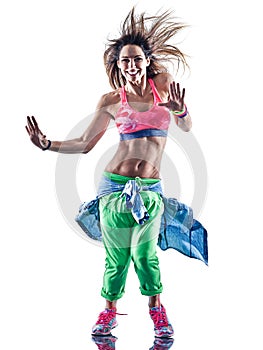 Woman zumba fitness excercises dancer dancing photo