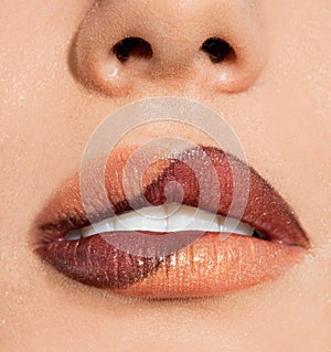 Womanish lips