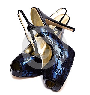 Womanish shoes isolated