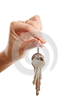 Womans hand gives you the keys