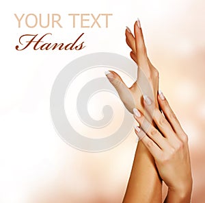 Womans Hands.Manicure