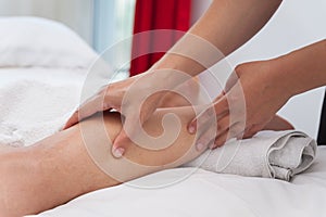 Womans in spa salon massage therapy and beauty treatments