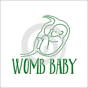 Womb baby logo