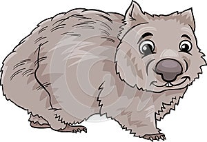 Wombat animal cartoon illustration