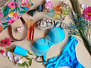 Women accessories Relax Girl bikini handbag bags sunglasses summer holiday travel mobile