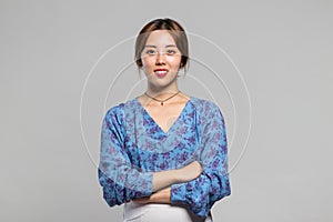 Women Adult Asian Smile Happy Concept