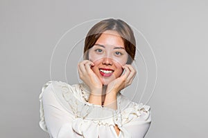 Women Adult Asian Smile Happy Concept