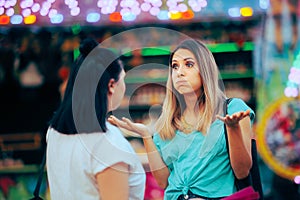 Women Arguing over a Misunderstanding on the Street