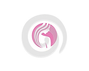 Women Beauty Hair Salon Cosmetic Logo Design