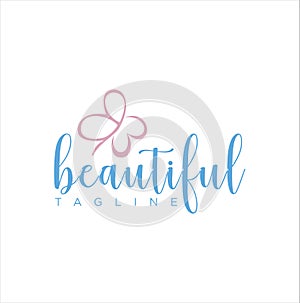 Women Beauty Logo.Spa Logo Design.Salon Logo Vector.Stylis Logo shape handwriting