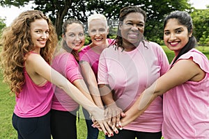 Women Breast Cancer Support Charity Concept photo