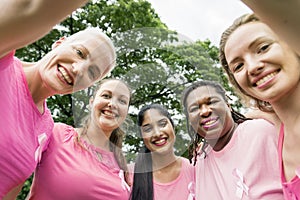 Women Breast Cancer Support Charity Concept