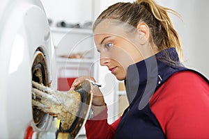 Women checking lime boiler