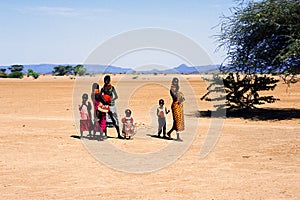 Women and children Turkana (Kenya)