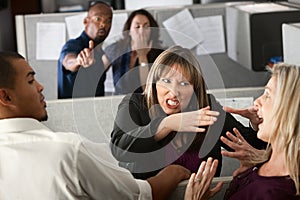 Women Coworkers Quarreling photo